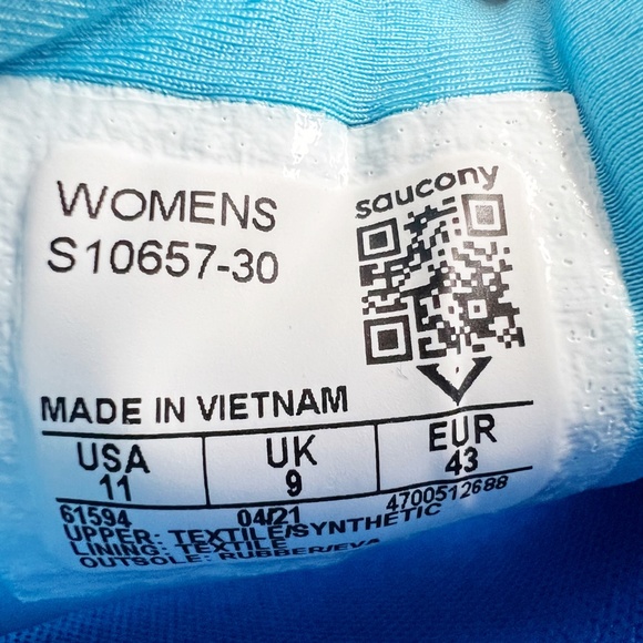 New SAUCONY Axon Running Shoe Blaze/Royal S10657-30 Women’s Size 11 Blue - Picture 15 of 15